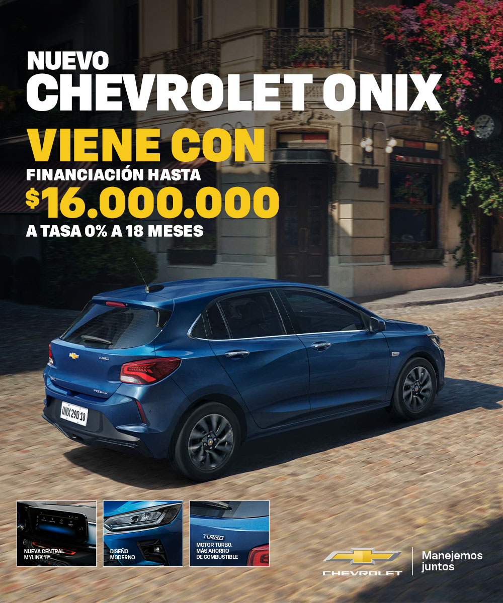 Chevrolet Onix financiado con plan Chevrolet.