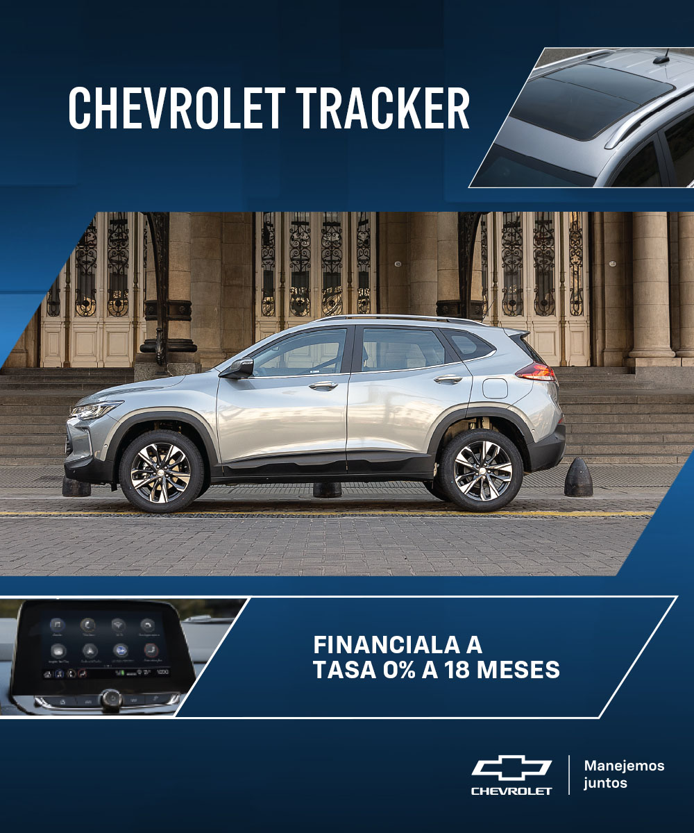 Financiá hasta $15.000.000 en tu Chevrolet Tracker