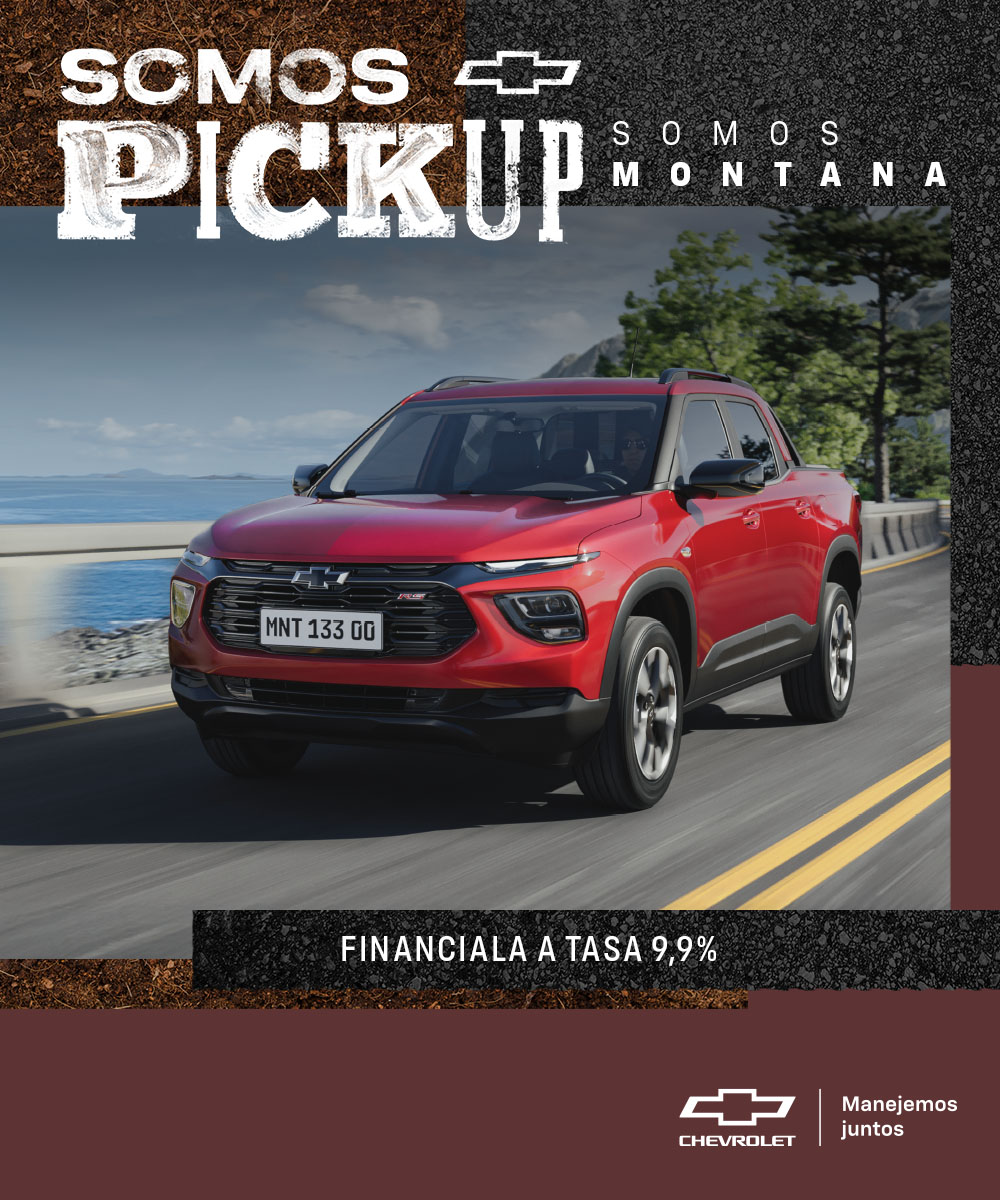 Financiá hasta $9.000.000 en tu Chevrolet Montana